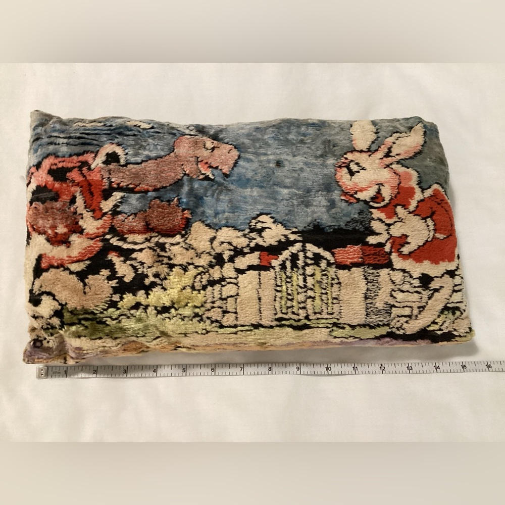 Antique 🐇 Alice in Wonderland pillow